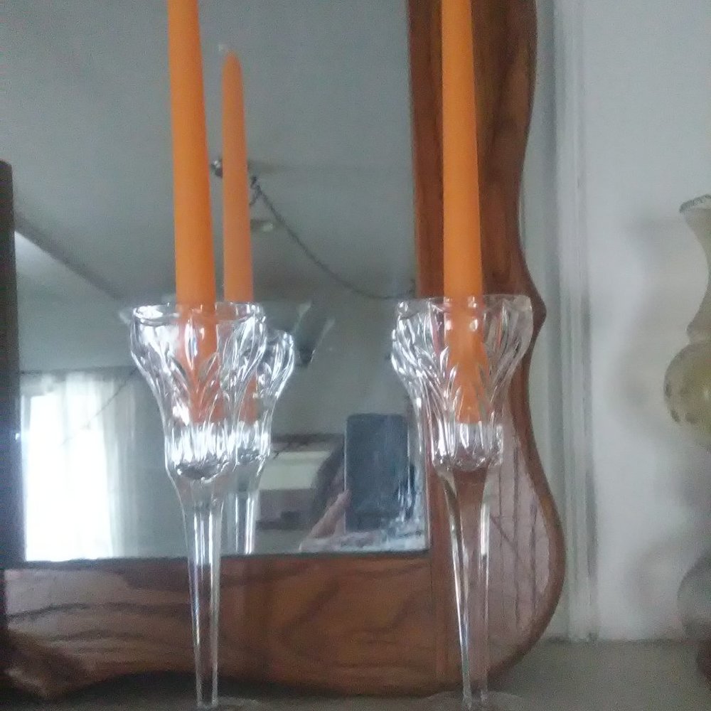 Waterford Marquis Pair of Crystal Candlesticks